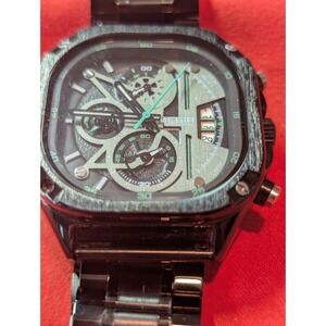 MEGIR mens chronograph watch Square Face